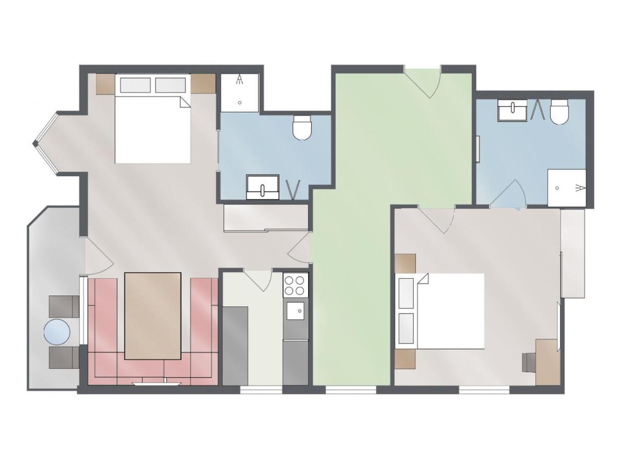 Appartement Pension Strolz Бихльбах Экстерьер фото